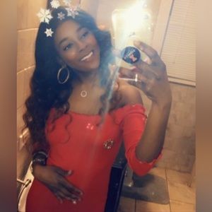 Red Off The Shoulder Maxi Dress